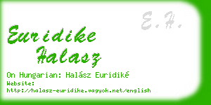 euridike halasz business card